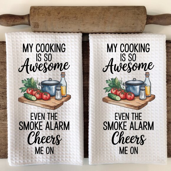Funny Dish Towel, Sassy Kitchen Decor, Funny Tea Towel, Humor Gift For Friends - Picture 1 of 9